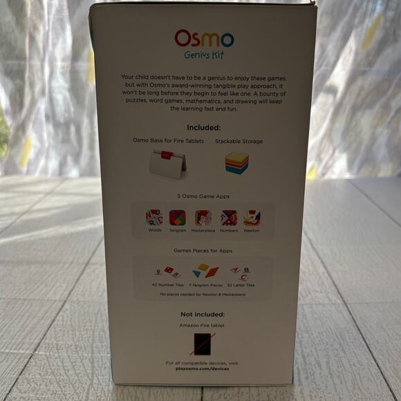 Osmo Genius Kit Fire Tablet Base and 5 Hands-on Games - Picture 3 of 16